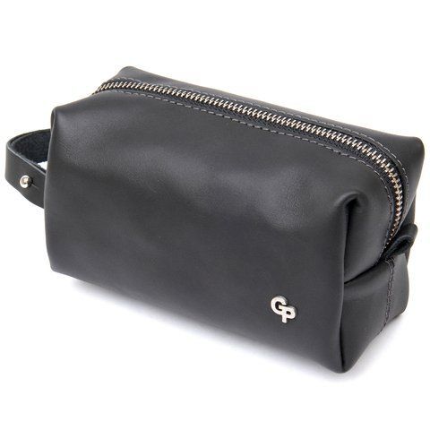 Косметичка из натуральной кожи на молнии черная GRANDE PELLE SO-11507 SO-11507 фото