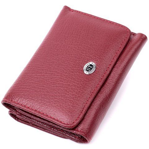 Шкіряне портмоне бордовий кольору ST Leather SO-19479 SO-19479 фото