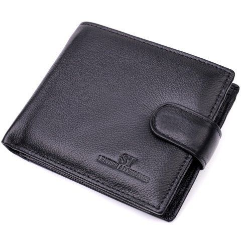 Шкіряне портмоне чорного кольору ST Leather SO-22444 SO-22444 фото