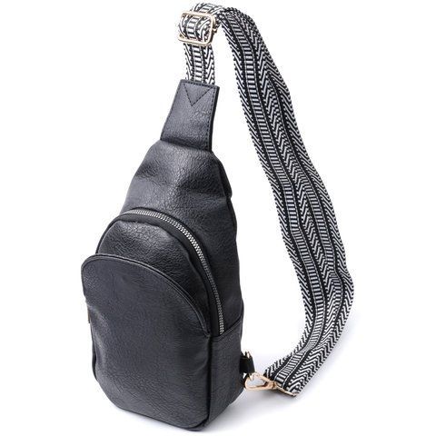 Женская сумка-слинг из экокожи Vintage SO-22781 черная SO-22781 фото