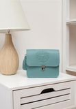 Женская бирюзовая сумка кросс-боди из натуральной кожи BlankNote BN-BAG-3-tiffany BN-BAG-3-tiffany фото