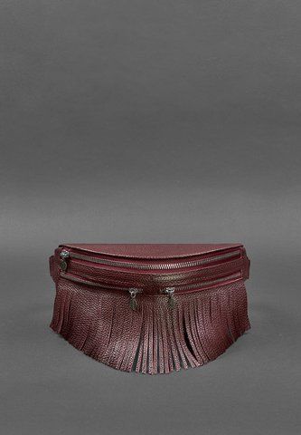 Бордовая женская кожаная поясная сумка BlankNote BN-BAG-15-marsala BN-BAG-15-marsala фото