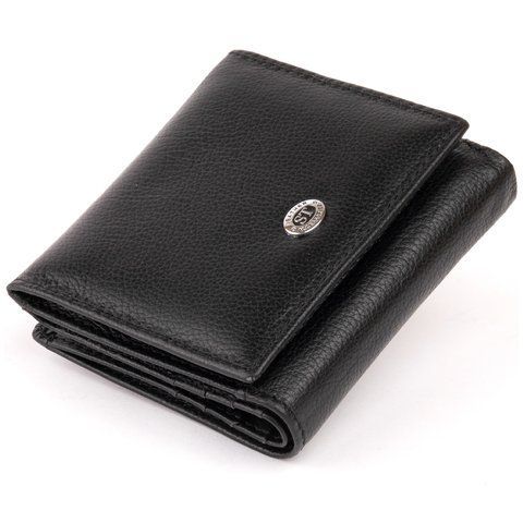 Портмоне з натуральної шкіри чорного кольору ST Leather SO-19256 SO-19256 фото