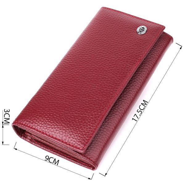 Бордовий кожаный кошелек-клатч ST Leather SO-23085 SO-23085 фото