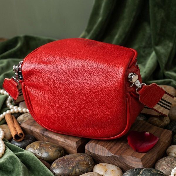 Женская кожаная сумка-кросс-боди Vintage SO-22081 красная SO-22081 фото