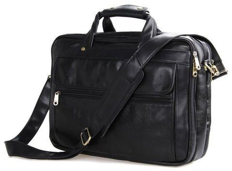 Мужской кожаный портфель Vintage SO-14242 черный SO-14242 фото