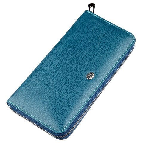 Блакитний кошелек-клатч из натуральной кожи ST Leather SO-18861 SO-18861 фото
