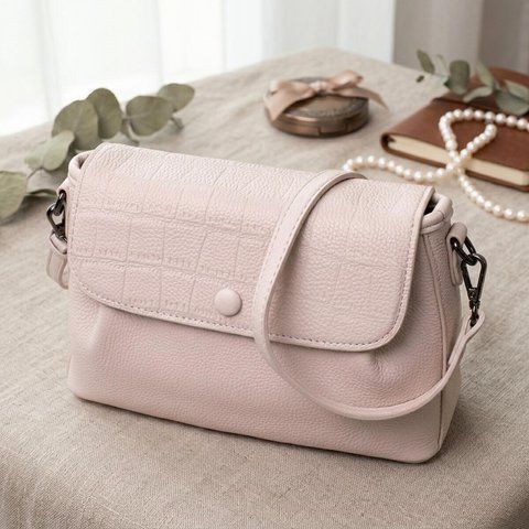Женская кожаная сумка-кросс-боди Vintage SO-22331 белая SO-22331 фото
