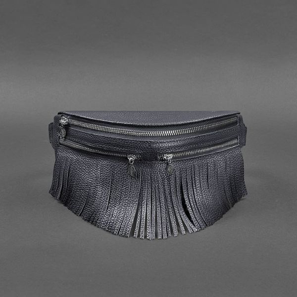 Темно-синяя женская кожаная поясная сумка BlankNote BN-BAG-15-navy BN-BAG-15-navy фото