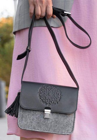 Женская фетровая сумка кросс-боди BlankNote BN-BAG-3-felt-g BN-BAG-3-felt-g фото