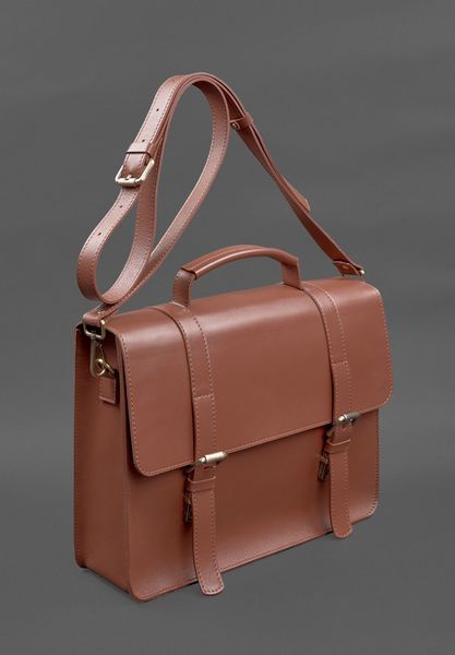 Світло-коричнева шкіряна сумка-портфель BlankNote BN-BAG-58-k BN-BAG-58-k фото