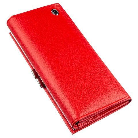 Кошелек-клатч из натуральной кожи красного цвета ST Leather SO-18957 SO-18957 фото