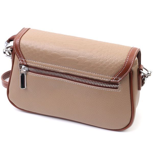 Женская кожаная сумка-кросс-боди Vintage SO-22620 бежевая SO-22620 фото