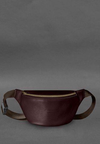 Бордова шкіряна сумка-бананка BlankNote BN-BAG-59-vin BN-BAG-59-vin фото
