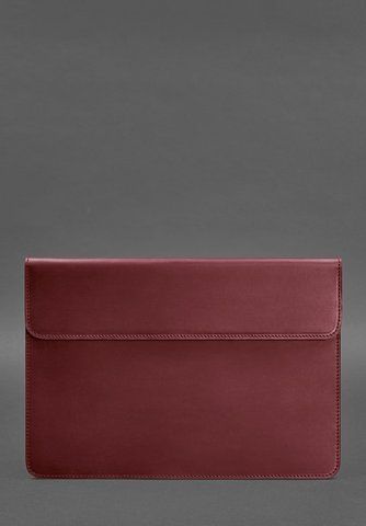 Бордовий шкіряний чохол-конверт для MacBook 13 BlankNote BN-GC-9-vin-kr фото