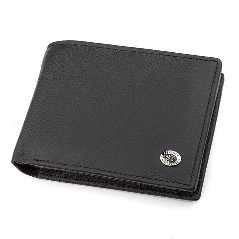 Чорне портмоне з натуральної шкіри ST Leather SO-18327 SO-18327 фото