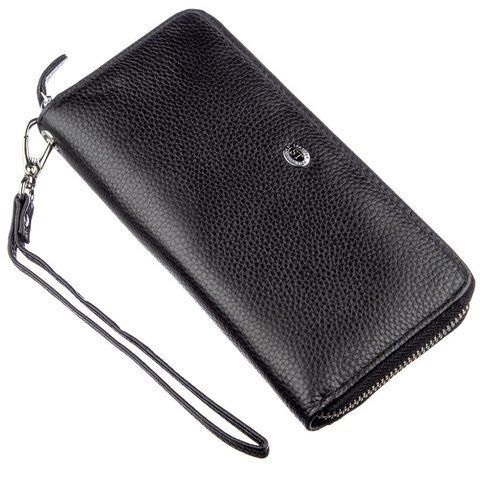 Черный кожаный кошелек-клатч ST Leather SO-18933 SO-18933 фото
