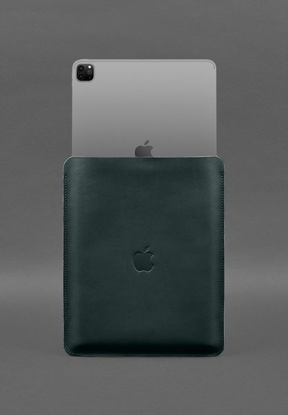 Зеленый кожаный чехол-футляр для iPad Pro 12,9 BlankNote BN-GC-17-malachite фото