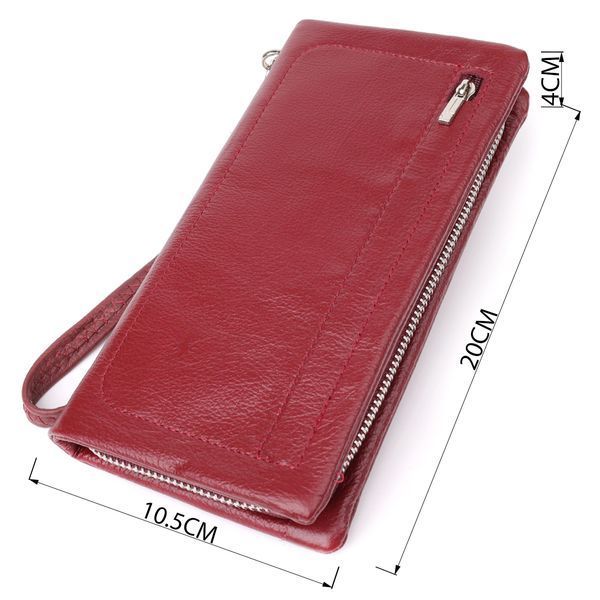 Бордовий кожаный кошелек-клатч ST Leather SO-23102 SO-23102 фото