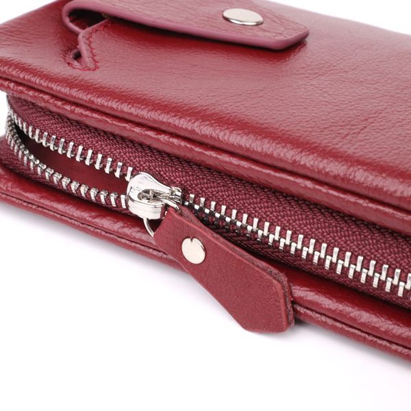 Бордовий кожаный кошелек-клатч ST Leather SO-23102 SO-23102 фото