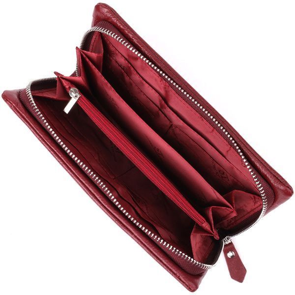 Бордовий кожаный кошелек-клатч ST Leather SO-23102 SO-23102 фото
