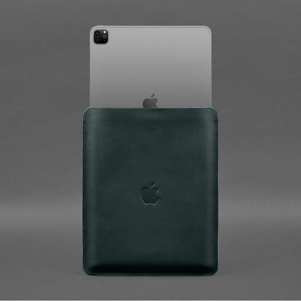 Зеленый кожаный чехол-футляр для iPad Pro 12,9 BlankNote BN-GC-17-malachite фото