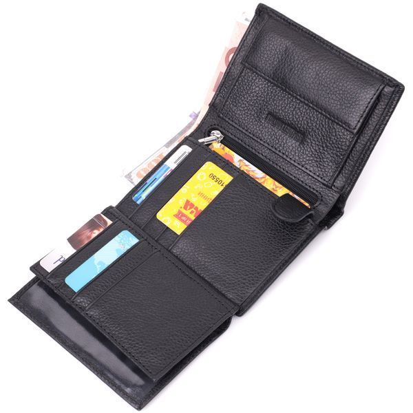 Чорне портмоне з натуральної шкіри ST Leather SO-22464 SO-22464 фото