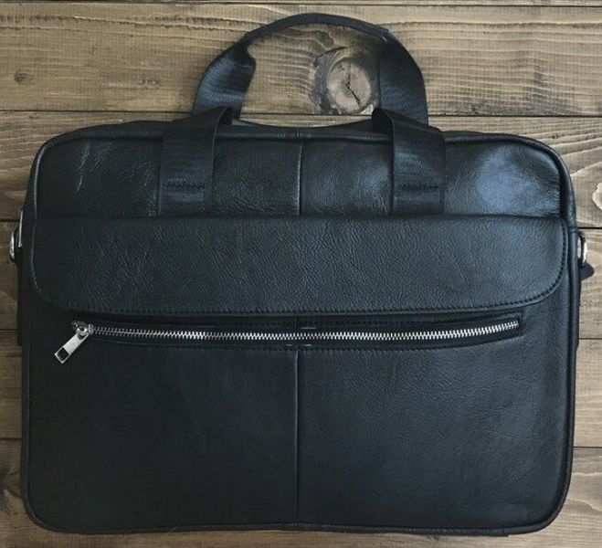 Чоловічий шкіряний портфель Vintage SO-14627 чорний SO-14627 фото