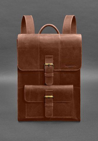 Светло-коричневый рюкзак унисекс из натуральной кожи BlankNote BN-BAG-47-k-kr BN-BAG-47-k-kr фото