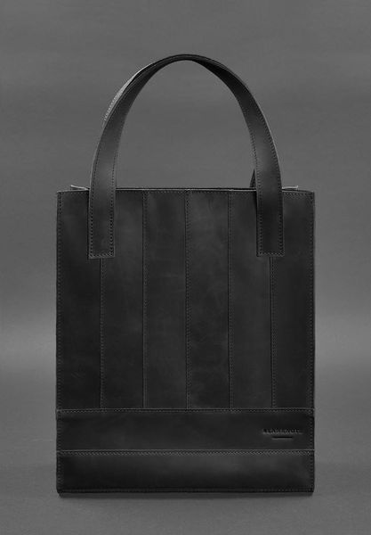 Черная кожаная сумка-шопер BlankNote BN-BAG-10-g-kr BN-BAG-10-g-kr фото