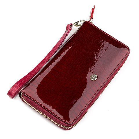 Бордовий гаманець-клатч з натуральної шкіри ST Leather SO-18400 SO-18400 фото