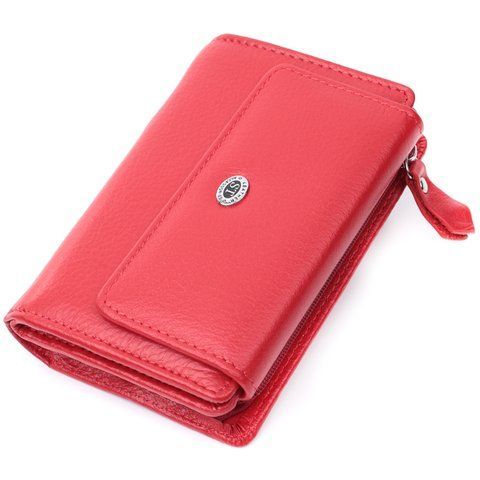 Кошелек-клатч из натуральной кожи красного цвета ST Leather SO-22739 SO-22739 фото
