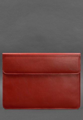 Красный кожаный чехол-конверт для MacBook Pro 16 BlankNote BN-GC-12-1-red фото