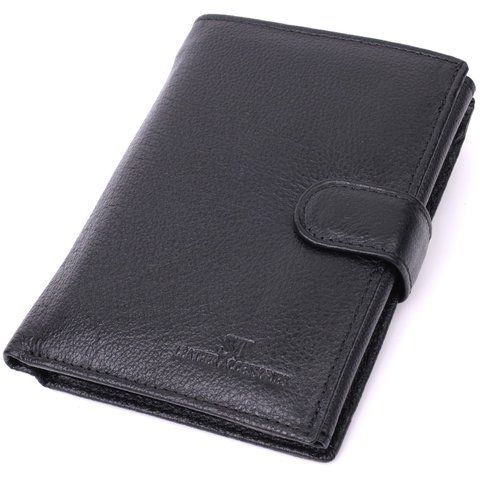 Кошелек-клатч из натуральной кожи черного цвета ST Leather SO-22491 SO-22491 фото