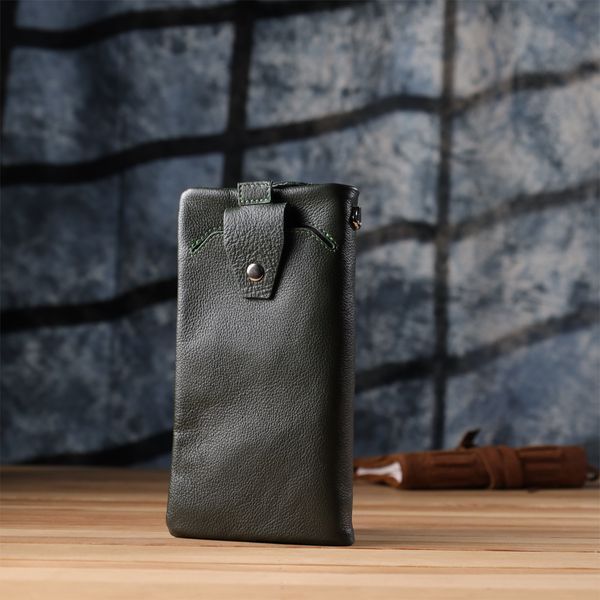 Шкіряний гаманець-клатч зеленого кольору ST Leather SO-23103 SO-23103 фото