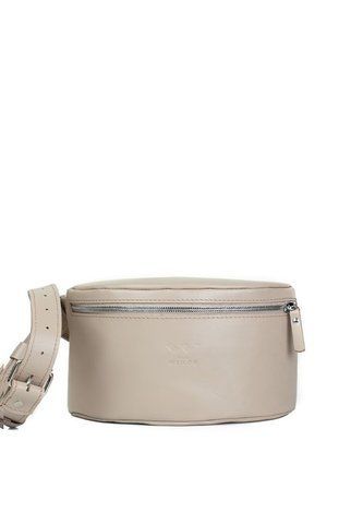 Бежевый женская кожаная поясная сумка The Wings TW-BeltBag-beige TW-BeltBag-beige фото