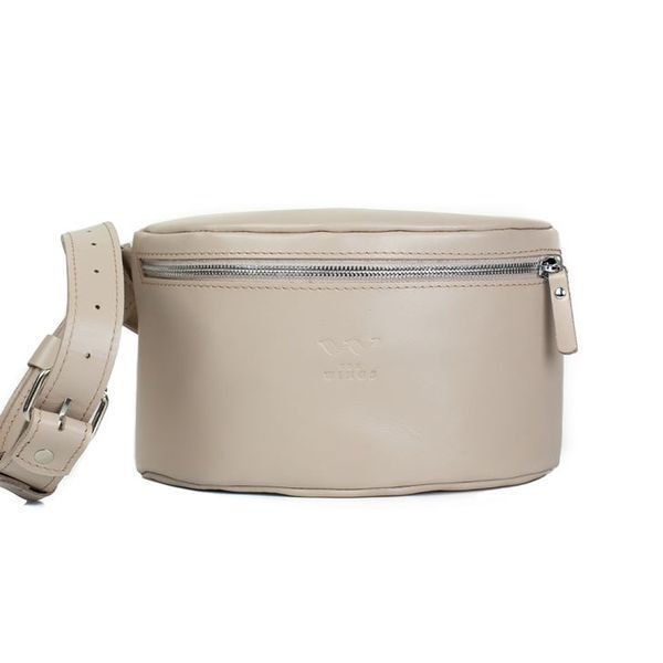 Бежева жіноча шкіряна поясна сумка The Wings TW-BeltBag-beige TW-BeltBag-beige фото
