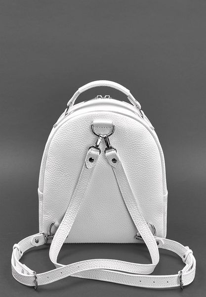 Жіночий білий міні-рюкзак з натуральної шкіри BlankNote BN-BAG-22-white BN-BAG-22-white фото