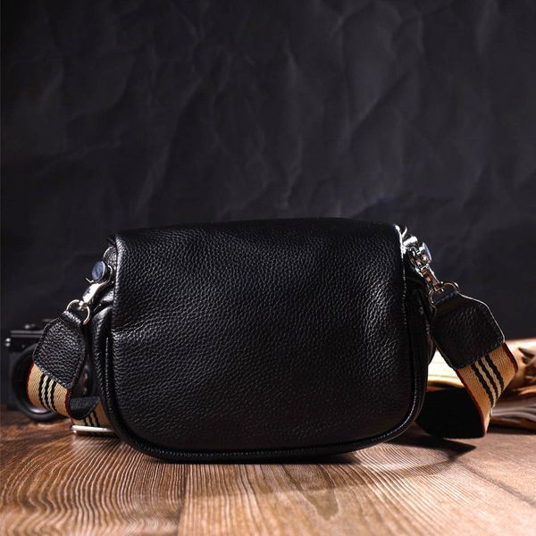 Женская кожаная сумка-кросс-боди Vintage SO-22079 черная SO-22079 фото