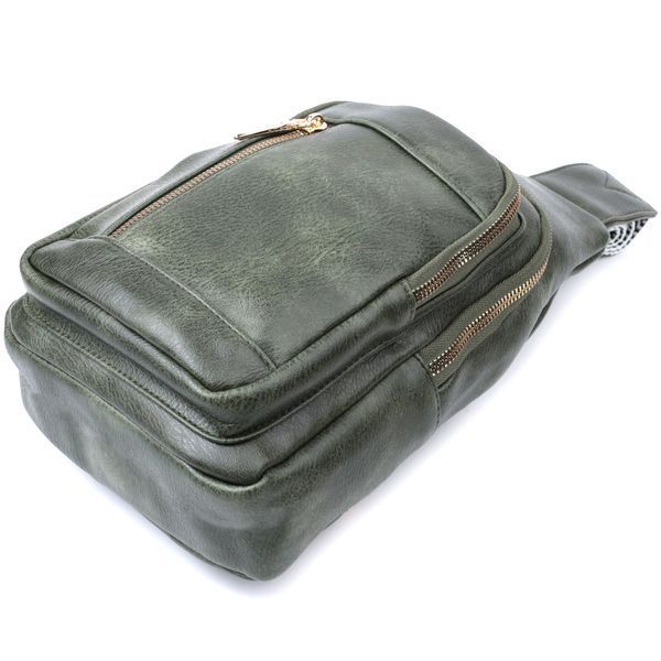 Женская сумка-слинг из экокожи Vintage SO-22745 зеленая SO-22745 фото