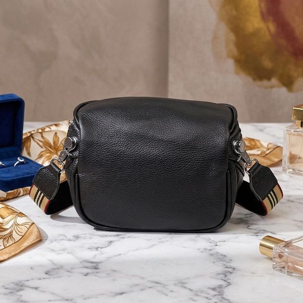 Женская кожаная сумка-кросс-боди Vintage SO-22079 черная SO-22079 фото
