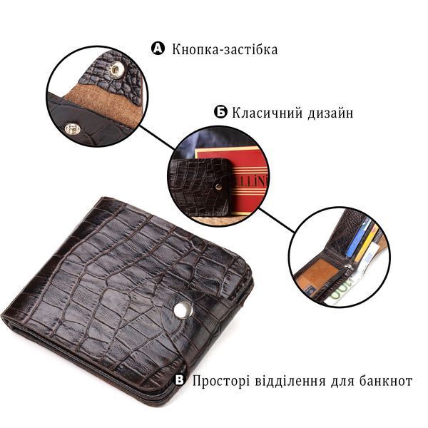 Портмоне из натуральной кожи коричневого цвета CANPELLINI SO-21578 SO-21578 фото
