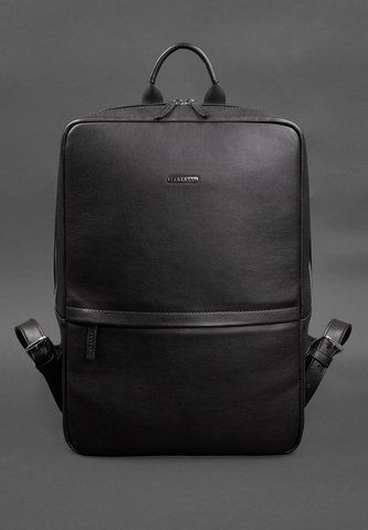 Мужской черный рюкзак из кожи и текстиля BlankNote BN-BAG-39-1-g BN-BAG-39-1-g фото