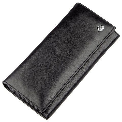 Кожаный кошелек-клатч черного цвета ST Leather SO-18870 SO-18870 фото