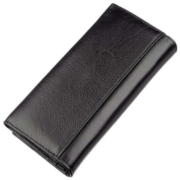 Кожаный кошелек-клатч черного цвета ST Leather SO-18870 SO-18870 фото