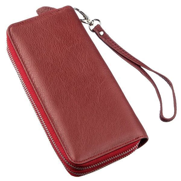 Кожаный кошелек-клатч красного цвета ST Leather SO-18868 SO-18868 фото