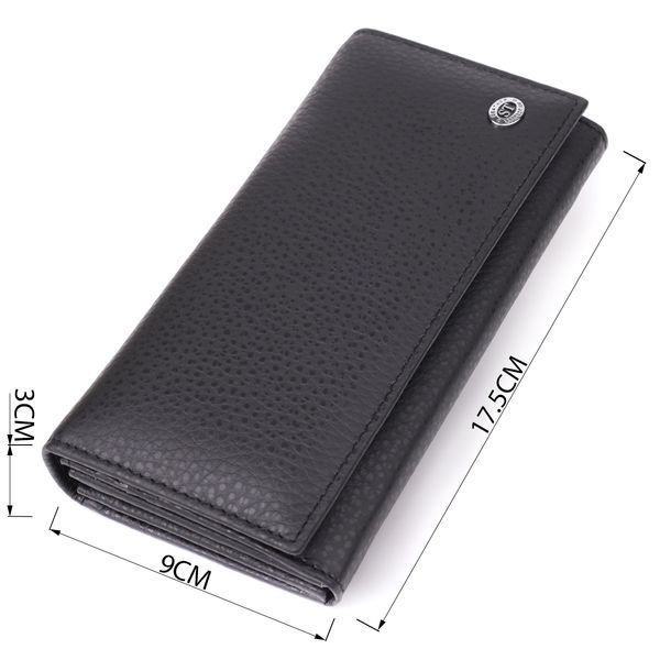 Шкіряний гаманець-клатч чорного кольору ST Leather SO-23084 SO-23084 фото