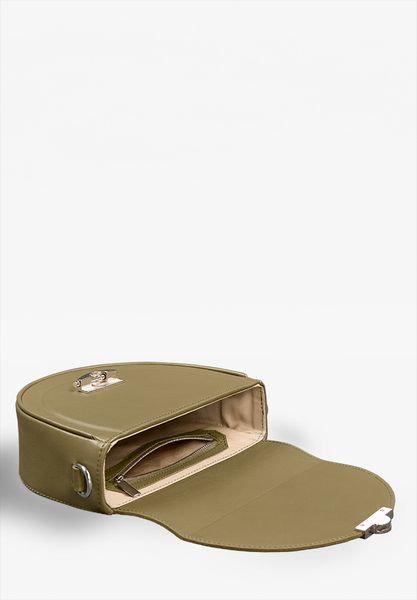 Оливкова сумка крос-боді жіноча з натуральної шкіри The Wings TW-Kira-olive TW-Kira-olive фото