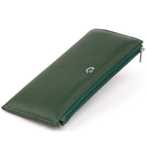 Кошелек-клатч из натуральной кожи зеленого цвета ST Leather SO-19328 SO-19328 фото