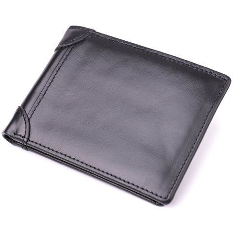 Шкіряне портмоне чорного кольору Vintage SO-sale_15097 SO-sale_15097 фото